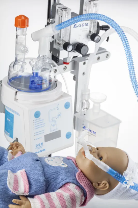 sistema cpap a bolle per neonati